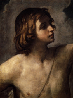guido-reni:  David, 1620, Guido Reni Medium: oil,canvas 