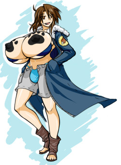 ipaiwithmylittleeye:  Dong version because Lass can bone things. Plus I just thought the unbuttoned, loose shorts work well with her dong bulging out, and the light blue of the underwear gets to show more.Maybe she’s futa when she has that spiked collar