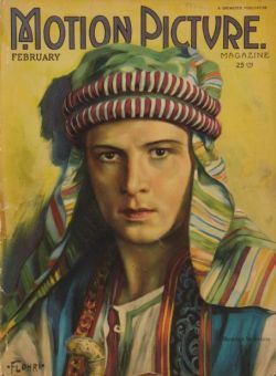 Rudolph Valentino covers MOTION PICTURE Magazine Feb/1922