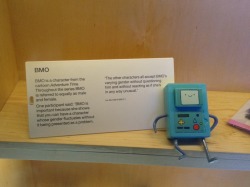 canissiriusmajor:  we went to the science museum in London yesterday and there’s a floor titled “who am I?” and they had a really cool section on sex and gender and BMO from adventure time was in one of the displays which I thought was p cool 