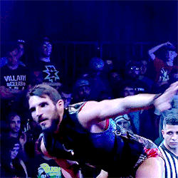 Johnny Gargano looking so hot even the referee can’t stop staring/licking his lips 😋