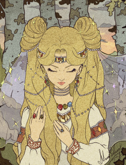 tsarevnna:  Princess Serenity reimagined in Russian folklore style, by MoonSelena 