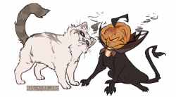 frigidloki:  ☆ what’s this? some kitties themed like their seasonal skins??[art commissions / portfolio @ god-bird.com]do not republish/repost my artwork or remove my comments.