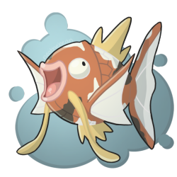 neothebean:Been playing a bunch of Magikarp Jump, so I had to draw my favorite pattern so far! His name is Cookie.