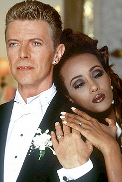 timemcflys:  David Bowie and Iman at their wedding in 1992 