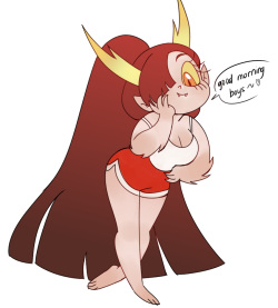 makanshoku: morning routine Markapoo + baby Heptus? yes  morning wood would be a constant in this relationship~ :|