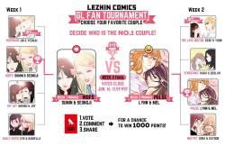GUYS IT’S FINAL ROUND!! GO TO FACECEBOOK AND VOTE ON MEL &amp; LYNNAlso you might win 1000 points for future episodes :3 &mdash;Read Ratana Satis Pulse on Lezhin :) 
