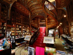 neverstopreading:  Porto-based Livraria Lello &amp; Irmão is one of Portugal’s oldest bookstores - dated 1906. Stacked to the ceiling with new, second-hand and antique items, this gorgeous bookstore has an interior heavily influenced by the Art-Nouveau