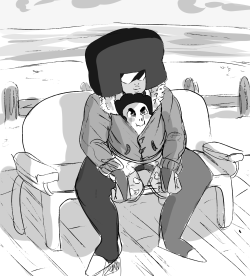 It’s gonna get pretty cold over here this week and I kept thinking that Steven has THE BEST ways of keeping warm