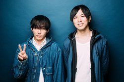 Photos of Isayama Hajime and noko (Lead vocalist of Shinsei Kamattechan, performers of Shingeki no Kyojin 2nd Season’s ED, “The Bird at Dusk”) from their interview on Natalie Music!  More on SnK Season 2 || General Shingeki no Kyojin news &amp;