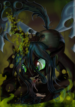 fisherpon:  Queen Chrysalis by *Toonlancer  She&rsquo;s so gross and awesome&hellip;&lt;3