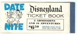 the-disney-elite:Vintage ticketing for Disneyland’s ‘Date Nite at Disneyland’