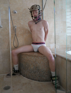 slavebondageboys:Start with a cold shower to stiffen things up :)