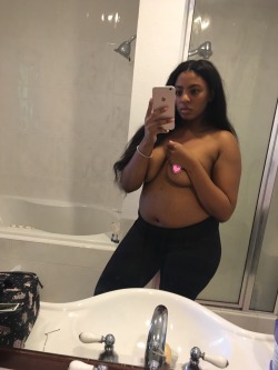 ahieun:  i’m not conforming to anyone and im not hiding behind neck up pictures. i’m fat i have stomach and space between my boobs. i have rolls in my back and i wear pants over my stomach!! i’m working on my mental and physical help and the first