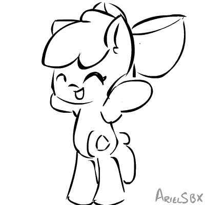 asklittleapplebloom: APPLEBLOOMDANSEN .gif To prove Lil AppleBloom is still alive, I bring you a little gif (WATCH IT PLAYING CARAMELLDANSEN!!!) and a little announcement. For some personal stuff I will not end the story that I was making for this year