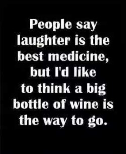 addicted-to-wine:  How about some laughter and conversation over a big bottle of wine?