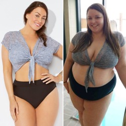 thuridbbw:  A “plus size model” vs. a real plus size girl.   Bigger 