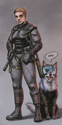 comrade-tony:  Since Snake’s personality has been surgically removed not too long ago, I’ve been playing The Phantom Pain as Amber Fox. Serious kudos to the makers of the game for letting me do this and providing voice acting and animation support