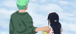 zororonoa:  &ldquo;Well… Good job Captain Glasses.You didn’t let her go after anyone. You can have all the credit.”  typical zoro is typical