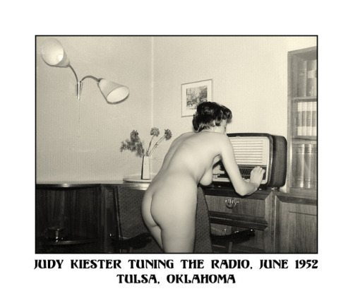 I remember Judy was always nude at home, regardless of who was in the house. I think Judy would have done everything in the nude, including working in her garden and shopping, if she could. Nudism was becoming very popular during the 50’s, and famil