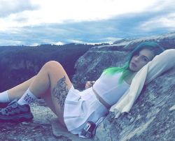 Go check it out! @weedhumor weedhumor420 on snap! 💖💚 SC = TheRealBbyDoll   #weed #weedhumor #tattoos #snap #americanapparel #babe #cannabis #dermals #ganjagirl #greenombrehair #highhopes #joints