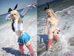 dirty-gamer-girls:  KABOOM! POW!! The sounds of a warship are on the horizon… But who knew warships could be so cute?! Check out Iggy in her newest set, Shimakaze, only on Pixel-Vixens.com! 