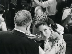 carolathhabsburg:  Maria Felix in the set of the movie “La Bella Otero”. 1954