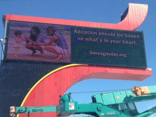 gaywrites:ICYMI: The LGBTQ organization Have A Gay Day has launched a campaign in Dayton, Ohio to share informative and powerful messages about LGBTQ people on billboards around the city. There are 13 graphics in all, so next time you’re driving around