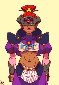 bahnloopi:  I kinda wondered what tech-savy gerudo guards looked like. Gonna scrap up some more later. 