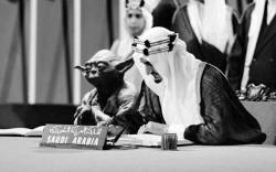   Saudi Arabia accidentally prints textbook showing Yoda sitting next to the king