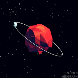 pi-slices:  Lowpoly Planet - 150402 pi-slices x midgraph GIF collab 