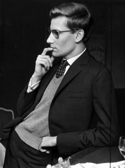 voxsart:  The Man Who Loved Sweater Vests With Suits 2. Yves Saint Laurent. 