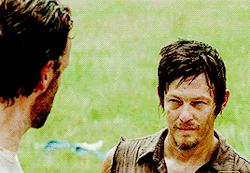 ofhelias: Rick waiting for Daryl’s approval