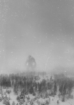 unexplained-mysteries:    Photo allegedly taken in December 1942 by the crew of an RAF recon flight 300 claimed to be of the “Great Norwegian Mountain Troll.”  