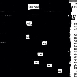 newspaperblackout:  Happy New Year, y’all.