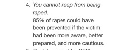 So I&rsquo;m trying to figure out what percentage of rapes end in murder and I found a university website where they were debunking myths about rape. This one pissed me off beyond belief.   &ldquo;You hear that, women should just be better prepared to