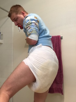 kinkytiggy:  The sogginess is maximum. But I soaked through 3 diapers and two stuffers! You people doubted me. &gt;.&gt; #ABDL #LovinIt