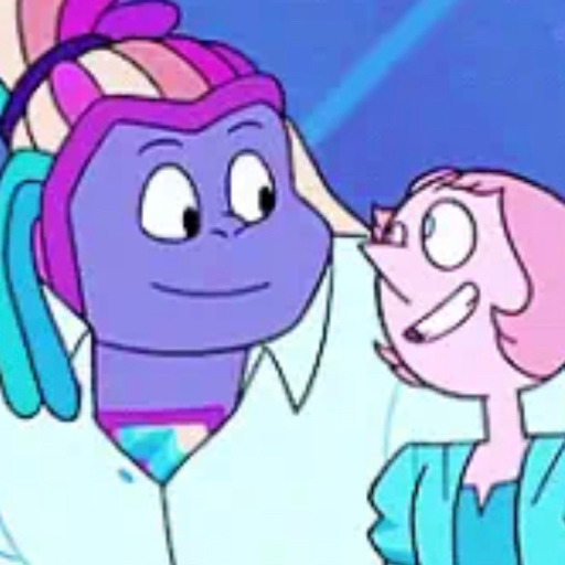 heckyeahbispearl: Confessions Part 2: Bismuth knocked on the door of Pearl’s room, she ran her hand through her rainbow locs, making sure they were out of her face. She had set the sword on the hill beforehand, all she had to do was bring Pearl up there,