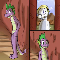 Spike&rsquo;s Quest - Chapter 6: [156][157]  &ldquo;Hey Spike?&rdquo;  Barius approached him in the entrance way to the mountain.                &ldquo;What?  Are you gonna bail on me too?&quot;  Spike asked.               