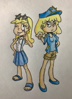 Commission for @thethunderblade of Leni and Lori Loud as Jojo characters. I literally don’t know anything about the Loud House, but this was fun to draw. Commission Info - Ko-fi - Redbubble Store - Discord Server