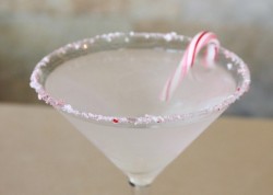  Candy CaneIngredients &amp; Measurements: 1.5 oz. Vodka &frac12; oz. Peppermint Schnapps &frac12; oz. Creme De Cacao Candy Cane (Crushed) Instructions:Coat the rim of the glass with water and dip into crushed candy canes. Add vodka, schnapps, and creme