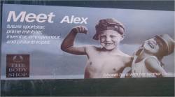 millika:  Who’s Alex? Billboard demonstrating gender stereotypes as most people automatically assume that Alex is the boy. 