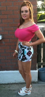 Horny chav from Halifax in a mini skirt  more slappers at http://www.slappercams.com/  