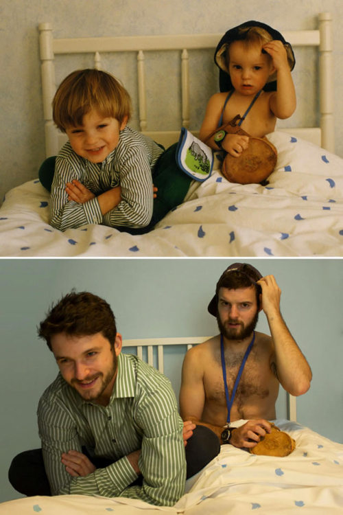 Porn Pics owmeex:  Two Brothers Re-Create Childhood
