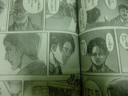 suniuz:  Snk Image spoiler   Levi: “…No, nothing. Like you say.”  Notice this is the first time that Levi ever uses an Honorific form when speaking to superior.