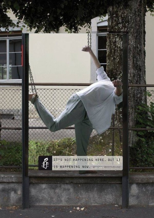 thebrokentaboos:  Ad Campaign by Amnesty International Switzerland 