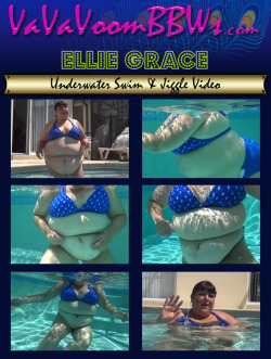 Join this hot british babe in the pool in her sexy blue bikini. Check out her rolls underwater! I sure am enjoying the view! See this brunette bombshell and many more @Â VaVaVoomBBWs.com reenayestarr