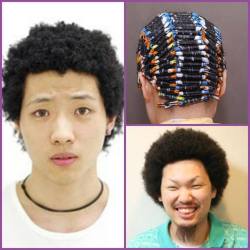 kemetic-dreams:    Look at who is replicating our hair with Afro-Perms…the irony while most Beauty supply stores that sell African Women Weave and Relaxers are owned by Koreans, you still have Asians wanting to mimic our Natural hair textures….let