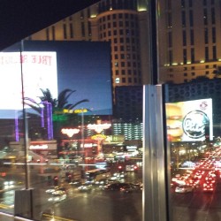 Looking down the strip (at The Las Vegas