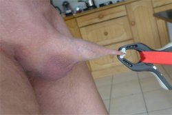 My Clamped And Stretched Foreskin